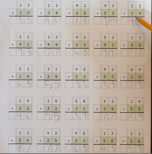 Channie's One Page A Day Double Digit Math Problem Workbook for 1st Graders  2nd Graders  and 3rd Grade Simply Tear Off On Page a Day For Math Repetition Exercise! Addition and Subtraction Workbook - Image 3